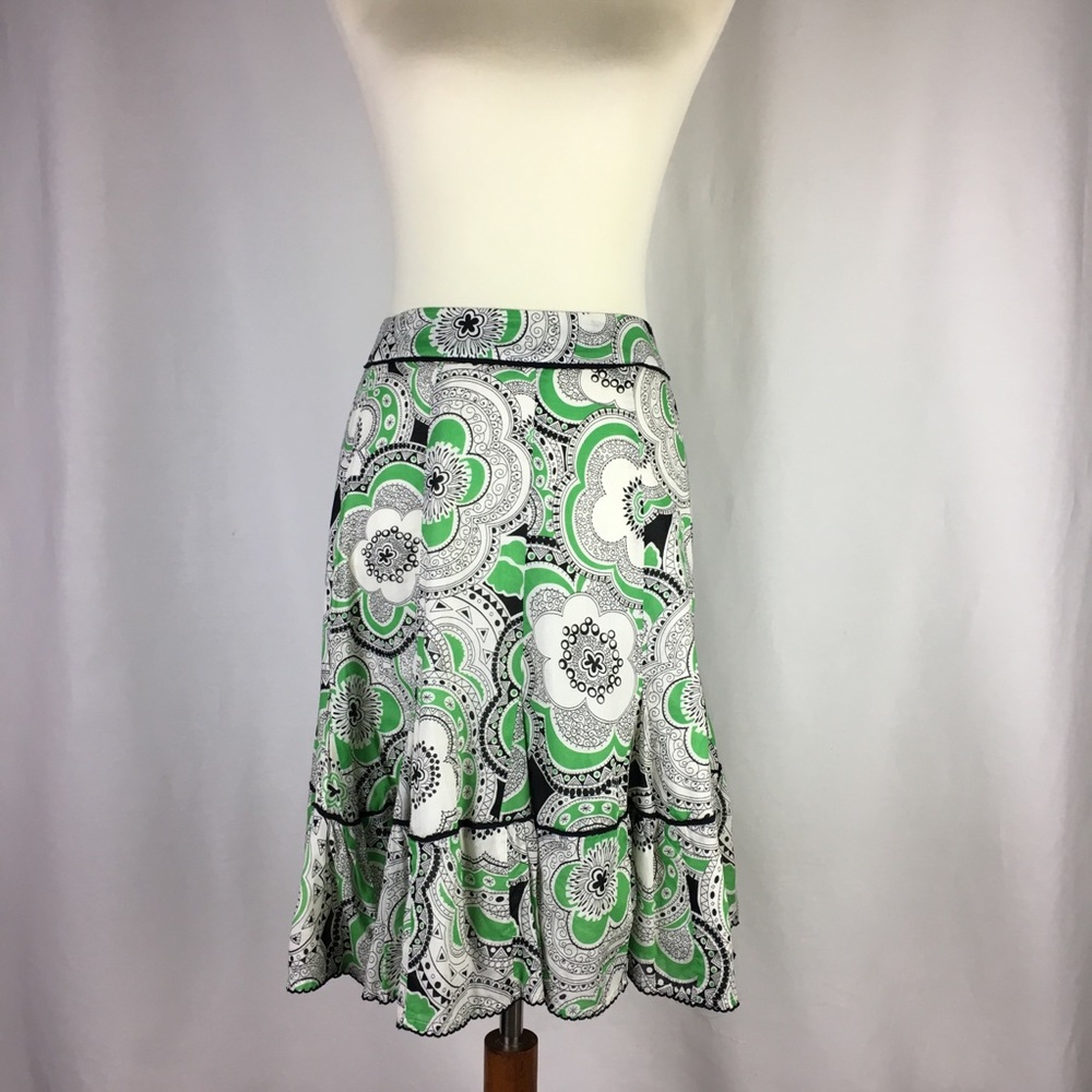 Anthropologie Fei Skirt Size 0 Floral Flare